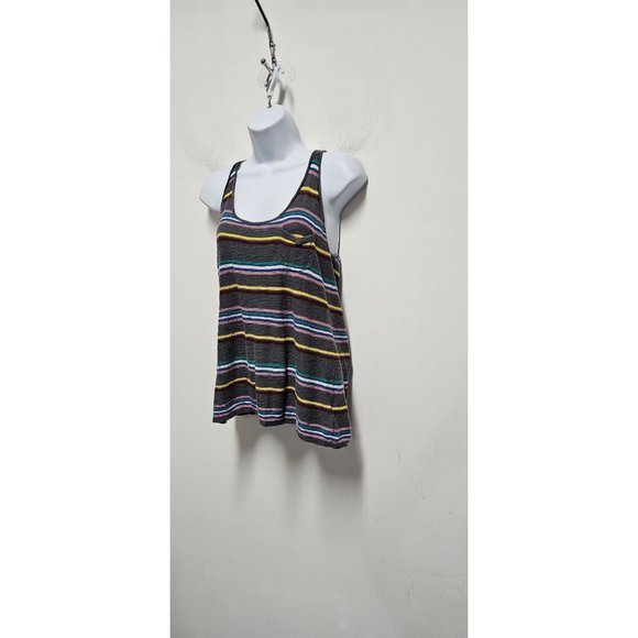 Buffalo David Bitton Tank Top Halter Gray Multicolor Women's Medium Razor Back - Picture 2 of 7